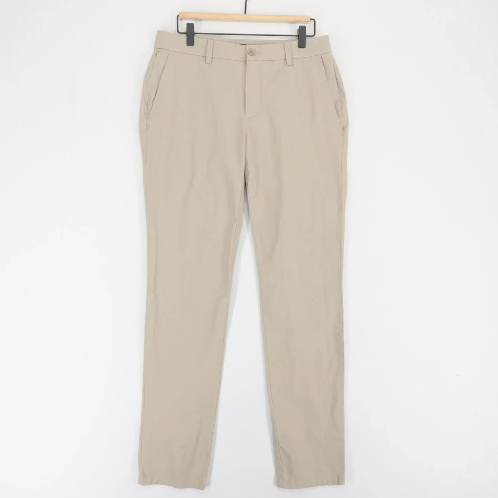 Vineyard Vines On The Go Pants Mens 32x34 Khaki Performance Stretch Golf Chino